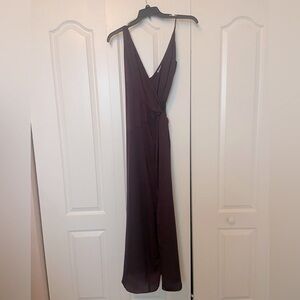 Burgundy Chiffon Dress (Brand - Tobi)